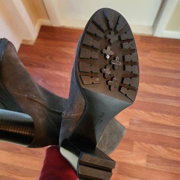 Kenneth Cole Justin Leather Gray Knee High Boot 9.5 NIB - Picture 7 of 11